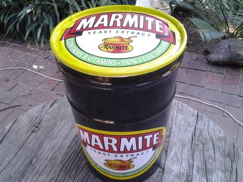 marmite barrell stools[ containers]